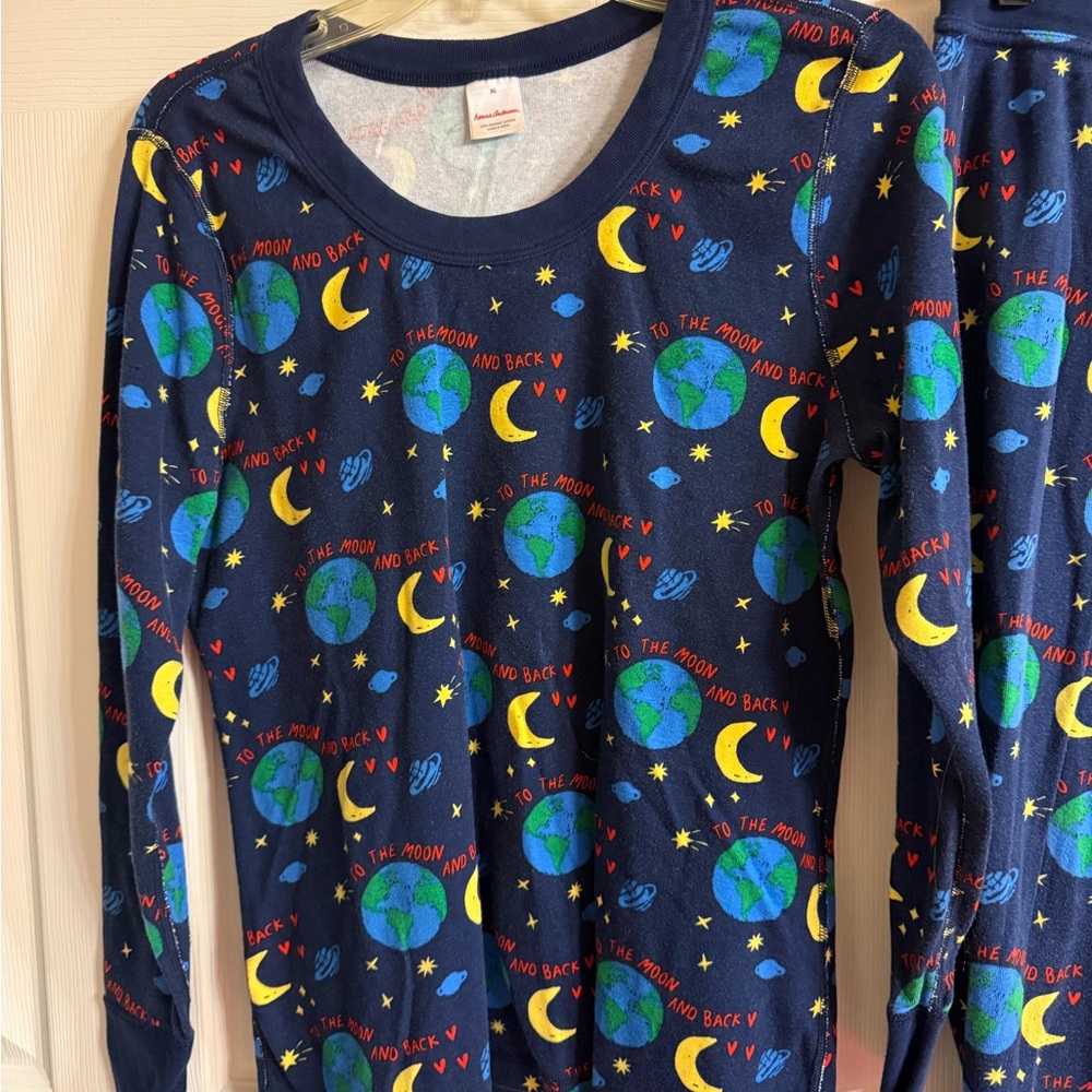 HANNA ANDERSSON WOMEN'S ORGANIC LOVE YOU TO THE MOON PAJAMAS - Picture 2 of 7